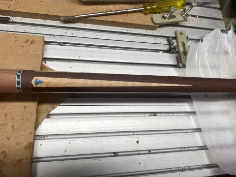 Point inlay trimmed