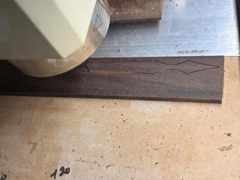 Cutting forearm inlay